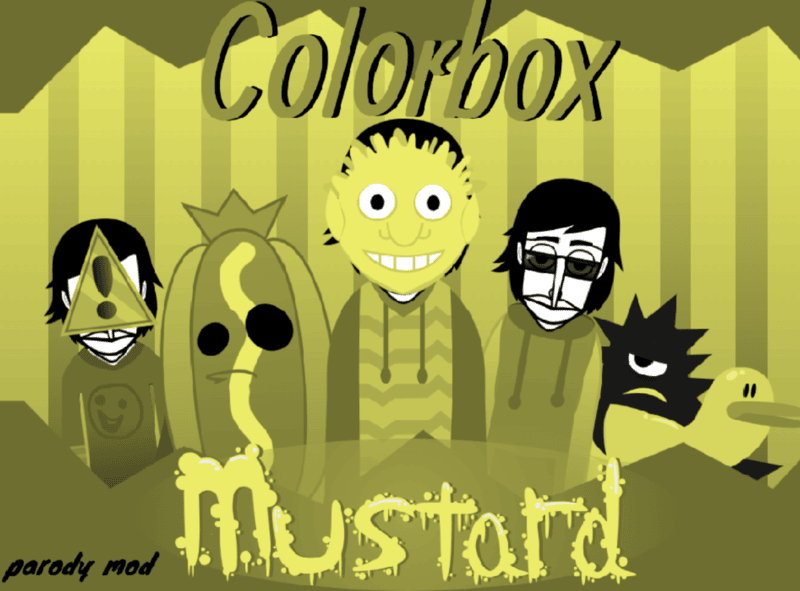 Play Incredibox Mustard mod game online for free. Explore Sprunki mustard mod, colorbox incredibox mod, incredibox mustard scratch and Sprunki Phase mod games